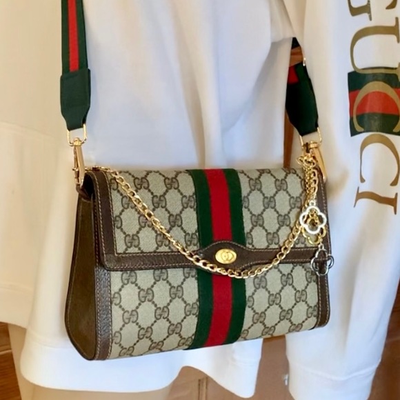 ❗️SOLD❗️GG Supreme❤️ Super Attractive Timeless ❤️EUC Brown MUST HAVE Hard 2 Find - Picture 7 of 14